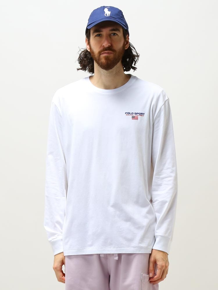 POLO RALPH LAUREN (ポロラルフローレン) POLO SPORT バックプリント クルーネック 長袖 Tシャツ RL710858500 ブランド