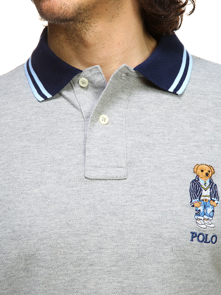 POLO RALPH LAUREN (ポロ ラルフ ローレン) BEAR刺繍 半袖 クレリック ポロシャツ RL7108【サカゼン公式通販】