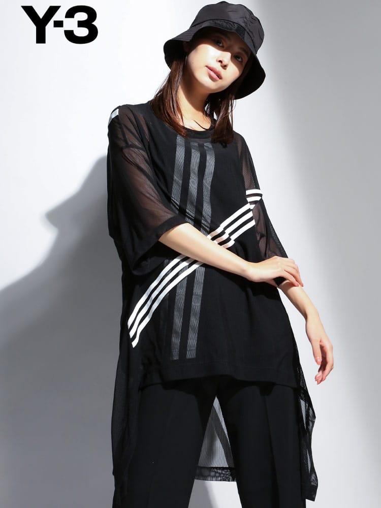 Y-3 (ワイスリー) メッシュ クルーネック 半袖 Tシャツ CH1 MESH TEE Y3LHG6113 レディース ブランド