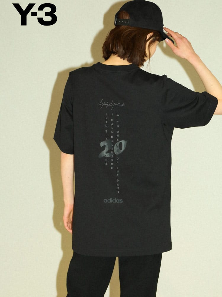Y-3 (ワイスリー) バックデザイン クルーネック 半袖 Tシャツ COMMERATIVE Y3LHG8797 レディース ブランド