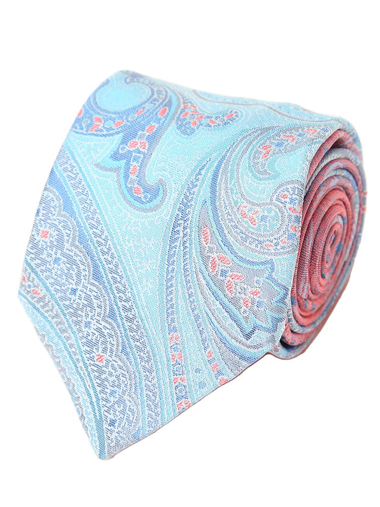 ETRO (エトロ) シルク100％ バイカラー ペイズリー ネクタイ ET221R130053028 ブランド