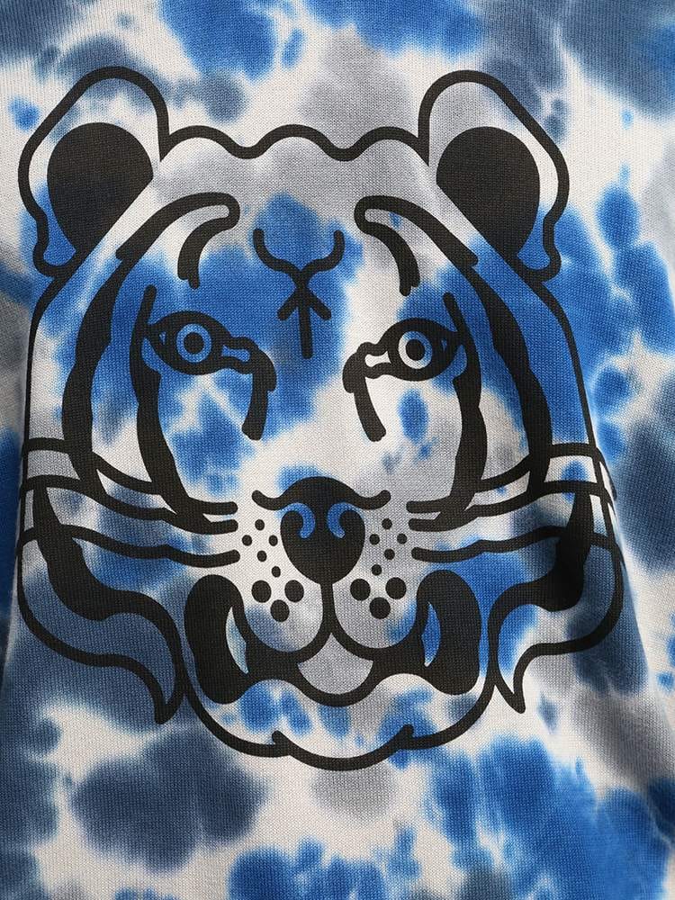KENZO (ケンゾー) タイガー タイダイ柄 クルーネック ニット 
