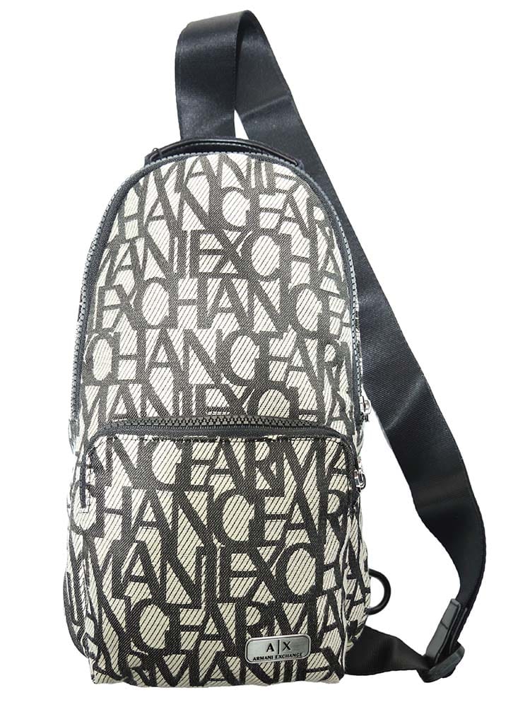 【オンラインストア限定】 ARMANI EXCHANGE (アルマーニエクスチェンジ) オールオーバーロゴ ボディバッグ AE952382CC829