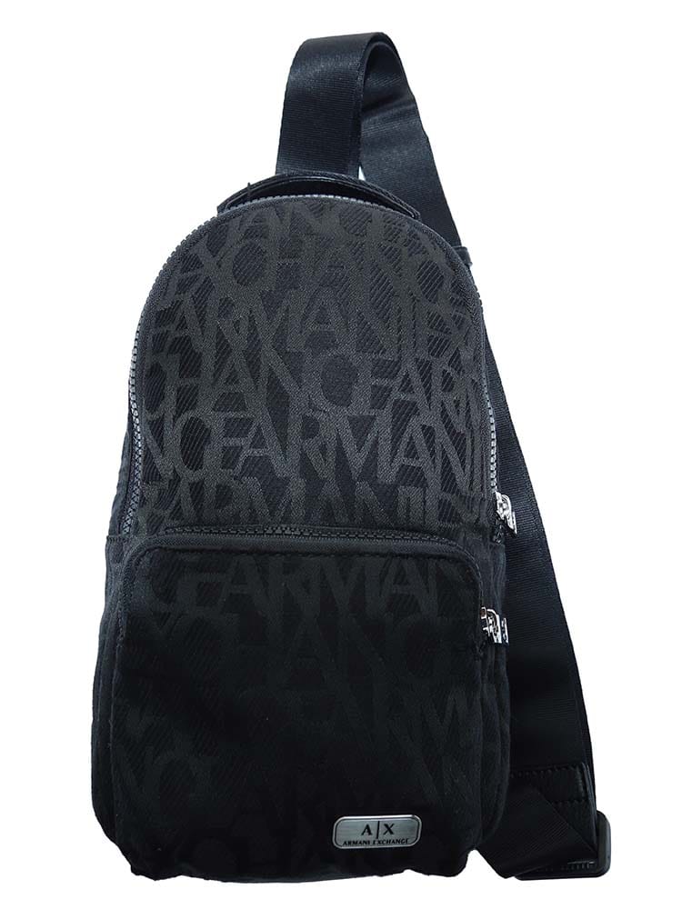 【オンラインストア限定】 ARMANI EXCHANGE (アルマーニエクスチェンジ) オールオーバーロゴ ボディバッグ AE952382CC829