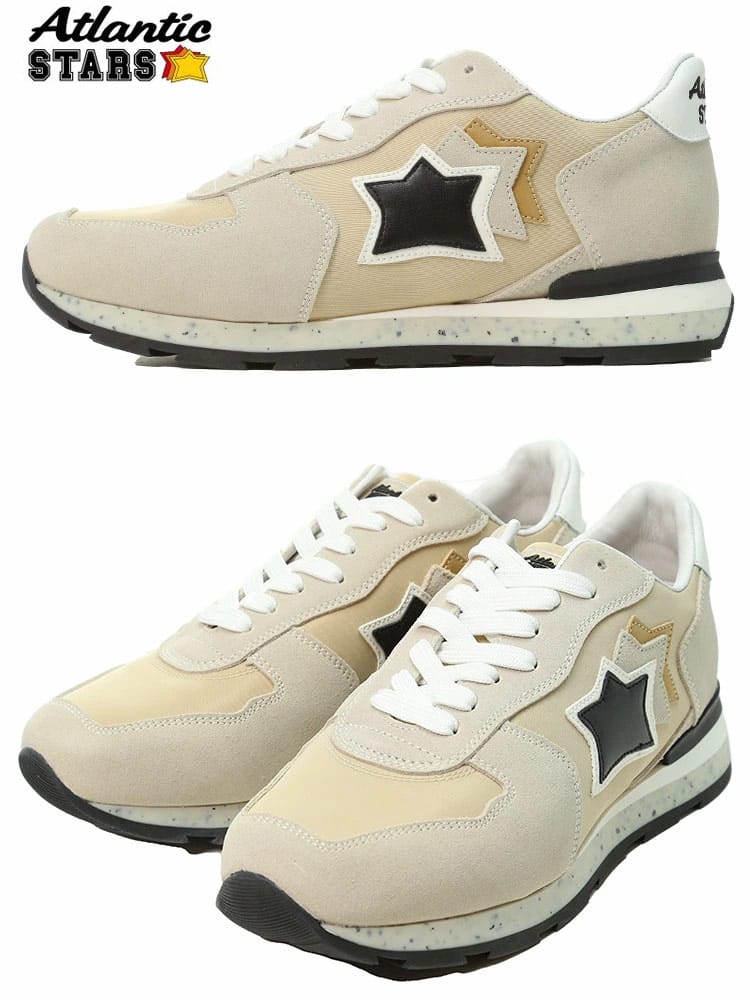 Atlantic STARS アトランティックスターズ スニーカー メンズ ブランド レザー スター ローカット 大きいサイズ ASANTARESOBNO