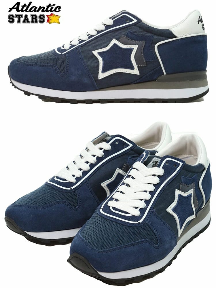 Atlantic STARS アトランティックスターズ スニーカー メンズ ブランド レザー スター ローカット 大きいサイズ ASARGODNDD