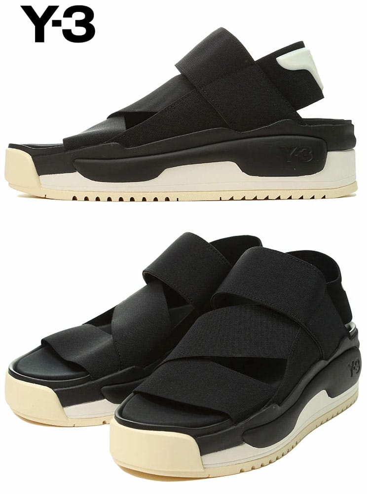 Y-3 ワイスリー サンダル メンズ ブランド ストラップ ロゴ 大きい 