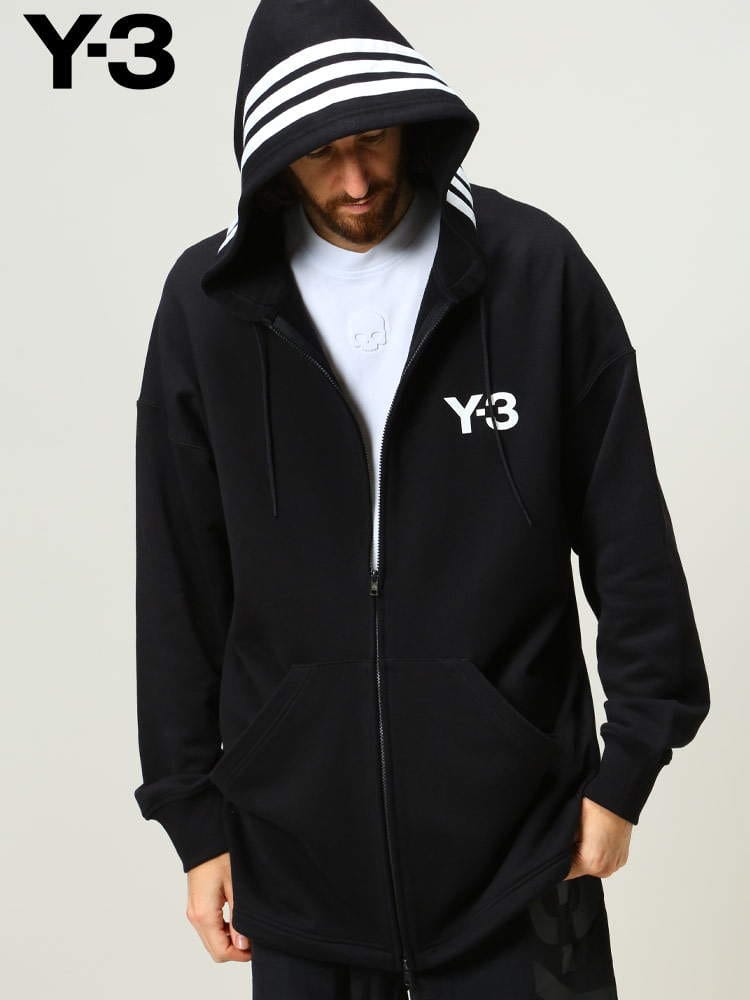 Y-3 (ワイスリー) ブランド メンズ フードライン フルジップ パーカー CH1 FULL-ZIP HOODIE Y3HG6072