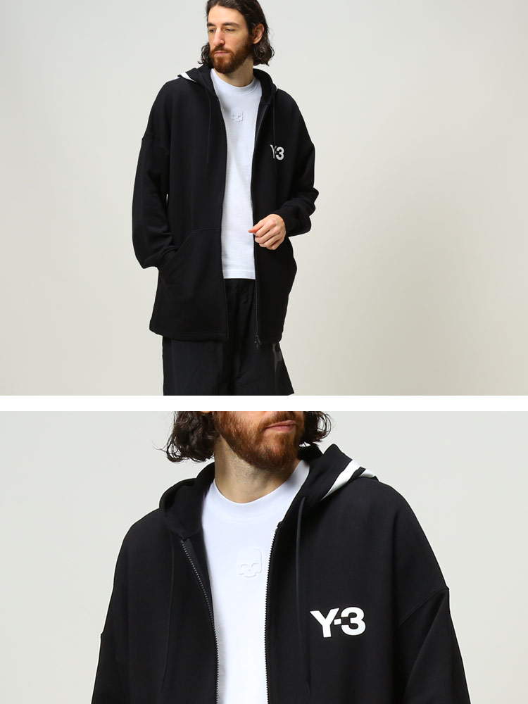 Y-3 (ワイスリー) ブランド メンズ フードライン フルジップ パーカー CH1 FULL-ZIP HOODIE Y【サカゼン公式通販】