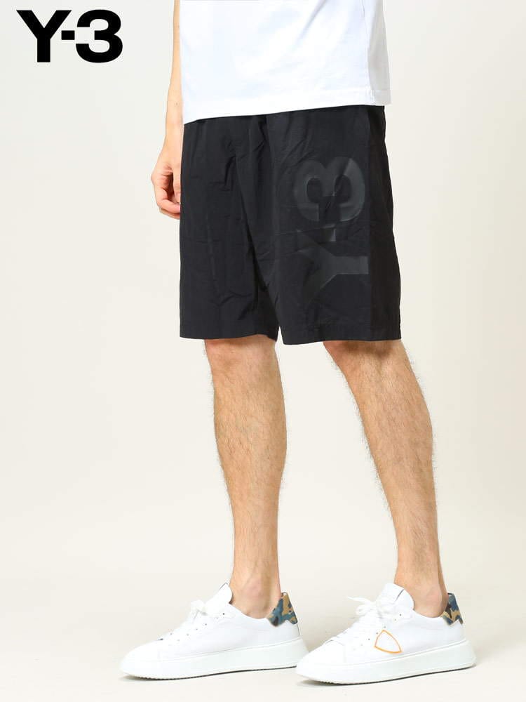 Y-3 (ワイスリー) ブランド メンズ BIG ロゴ メッシュインナー ハーフパンツ スイムショーツ CLASSICS SWIM SHORTS - MID LENGTH Y3HG8615