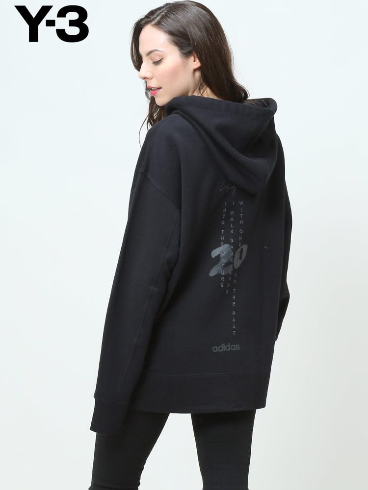 Y-3 (ワイスリー) レディース ブランド バックデザイン プルオーバー パーカー CLASSIC CHEST LOGO HOODIE Y3LHG8800