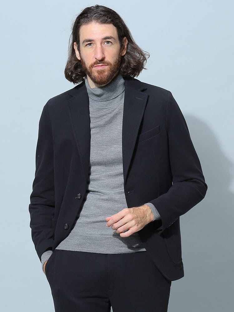 チルコロ1901 メンズ ジャケット CIRCOLO 1901 ブランド テーラード ジャージー シングル ストレッチ CICN3580