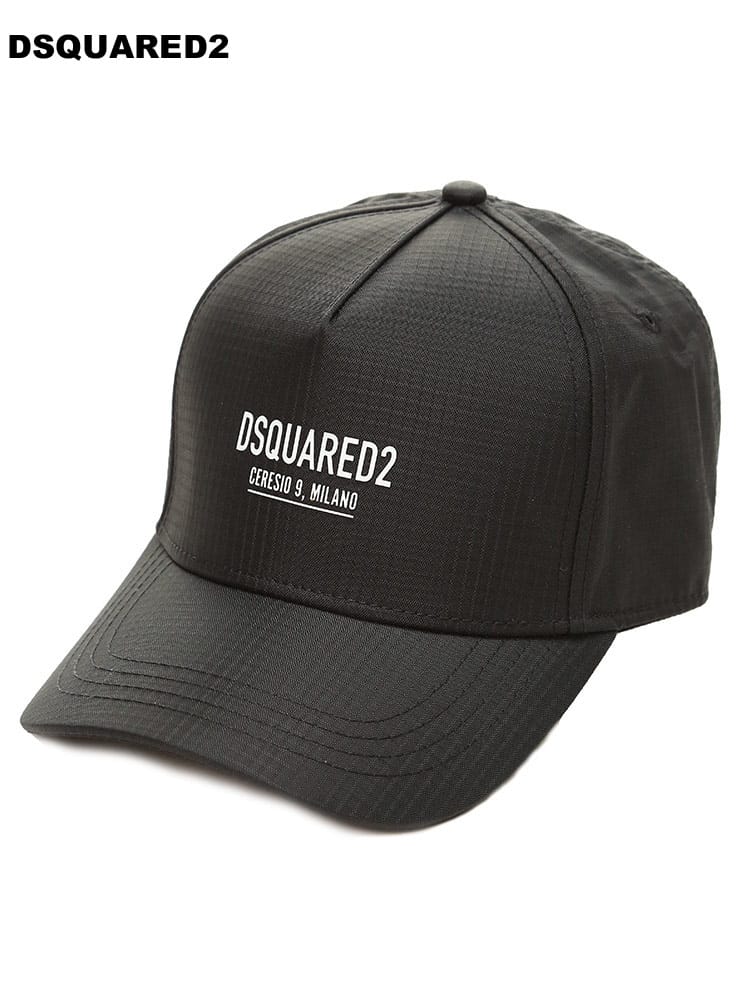ディースクエアード メンズ キャップ DSQUARED2 ブランド 帽子 ベースボールキャップ SERECIO9 ロゴ プリント ナイロン D2B059016805374