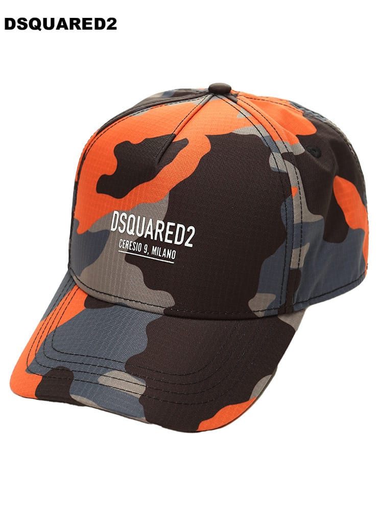 ディースクエアード メンズ キャップ DSQUARED2 ブランド 帽子 ベースボールキャップ SERECIO9 ロゴ プリント ナイロン D2B059016805525