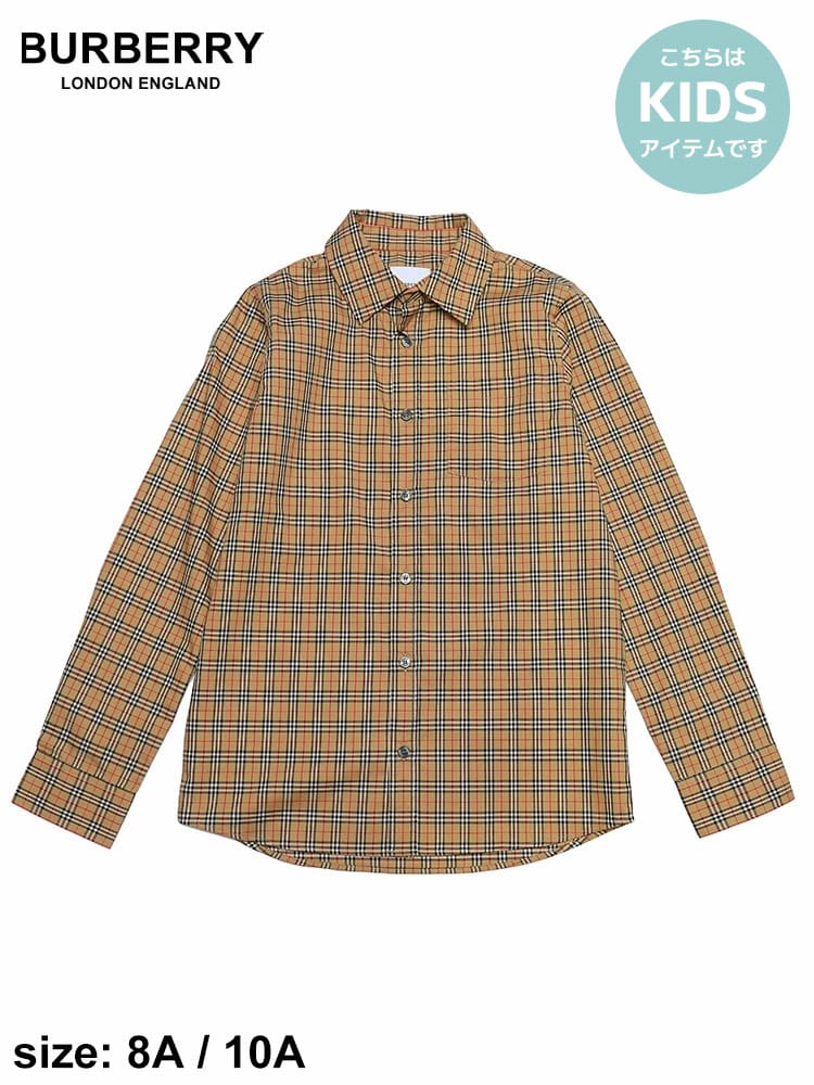 バーバリー キッズ シャツ BURBERRY ブランド 子供服 トップス 