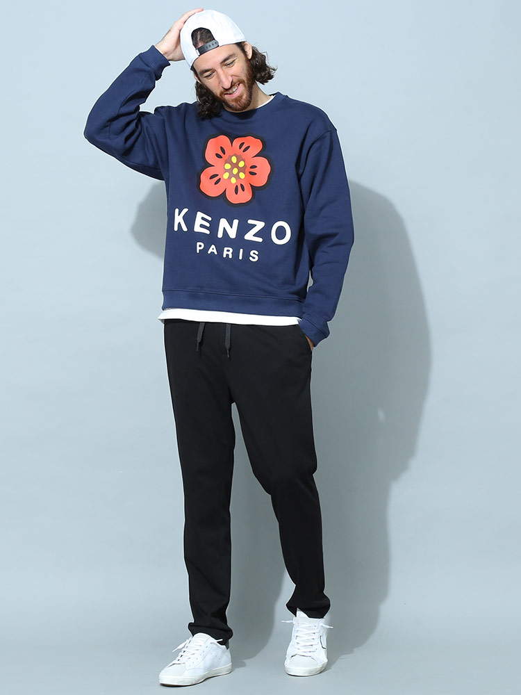 ケンゾー メンズ トレーナー KENZO ブランド プルオーバー スウェット 長袖 フラワー プリント BOKE FLO【サカゼン公式通販】