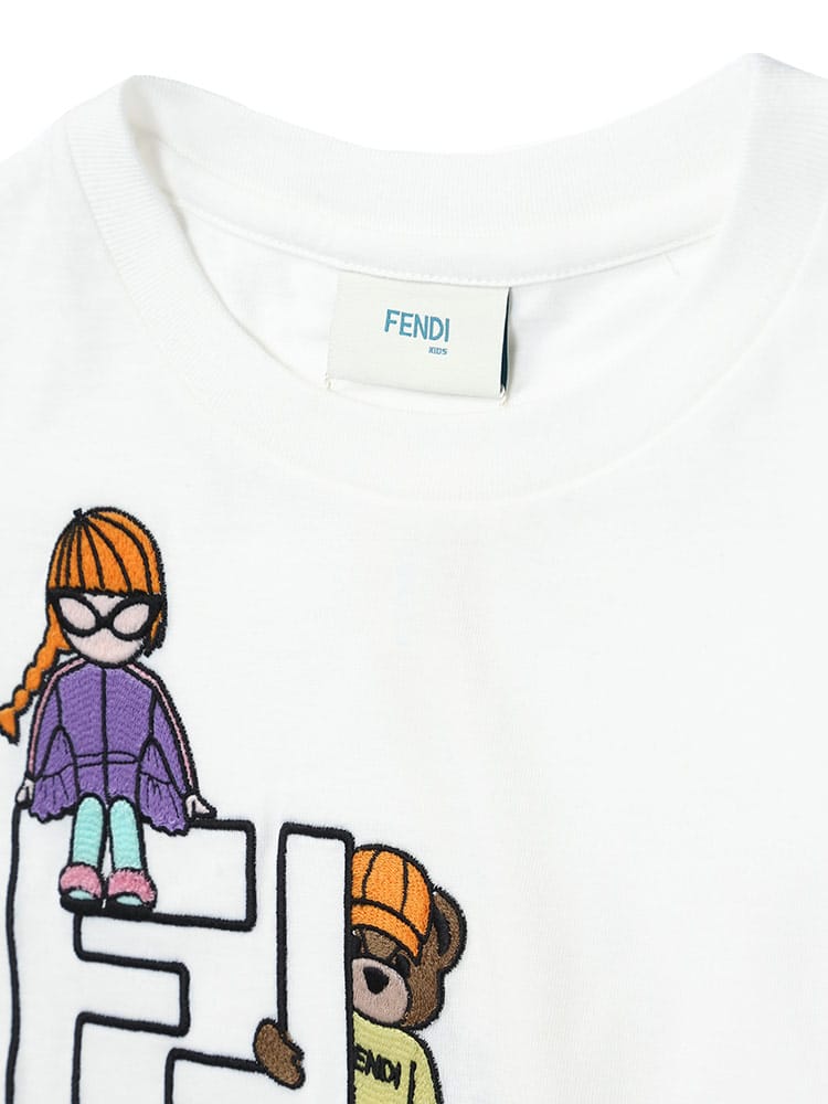 フェンディ キッズ Tシャツ 半袖 FENDI ブランド 子供服 カットソー 