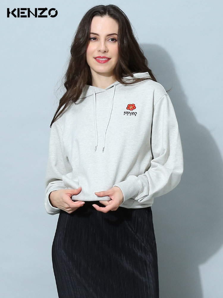 ケンゾー レディース パーカー KENZO ブランド トップス 長袖 スウェット ワンポイント BOKE FLOWER KZLFC62SW0154MF