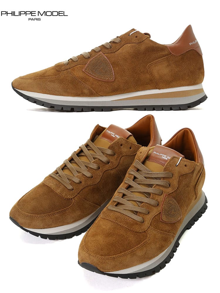 フィリップモデル メンズ スニーカー PHILIPPE MODEL PARIS ブランド 靴 ローカット TRPX LOW スエード レザー PMTZLUDR01