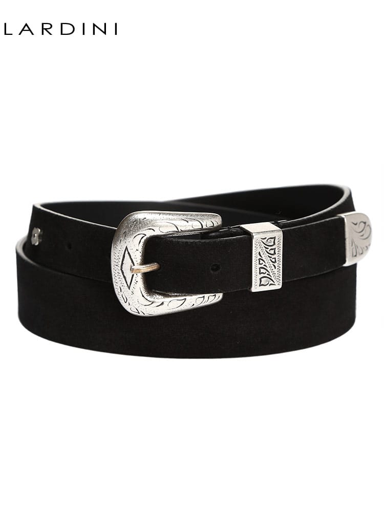 ラルディーニ メンズ ベルト LARDINI ブランド ベルト スエード レザー バックル ピン式 大きいサイズ LDCNT11459061