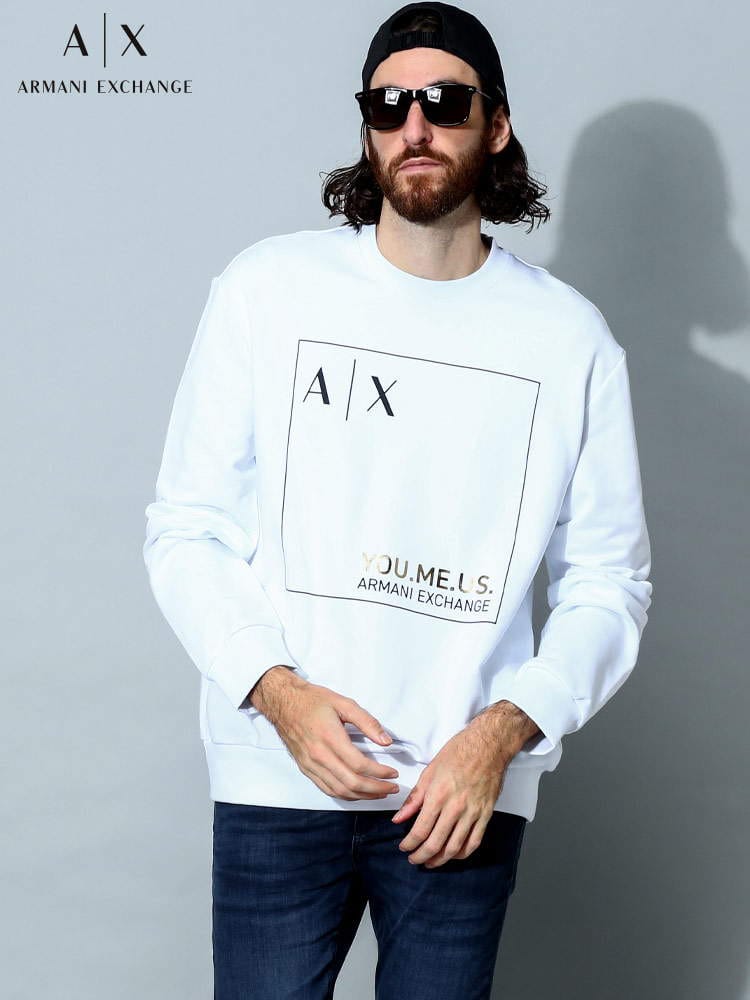 【オンラインストア限定】 アルマーニ メンズ トレーナー アルマーニ エクスチェンジ ARMANI EXCHANGE ブランド トップス プルオーバー スウェット 長袖 ロゴ AE6LZMAYZJFAZ