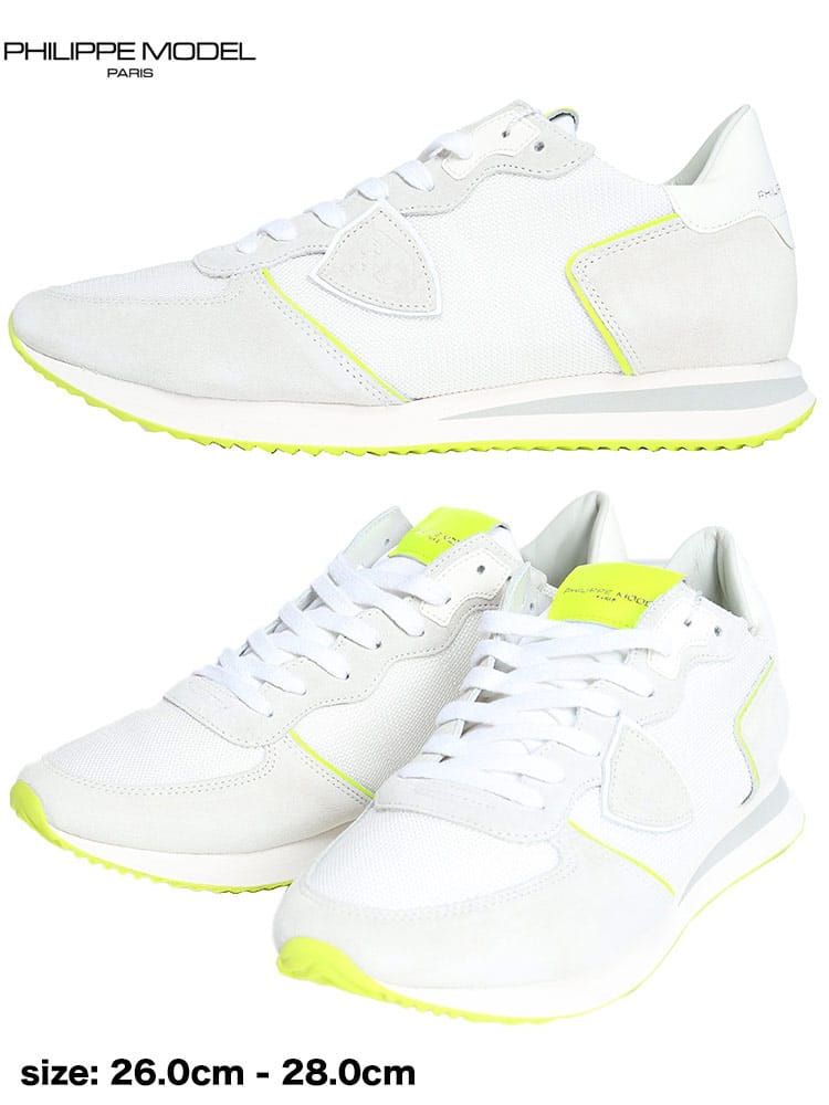 フィリップモデル メンズ スニーカー PHILIPPE MODEL ブランド シューズ 靴 ロゴ TRPX LOW メッシュ レザー PMTZLUWN32