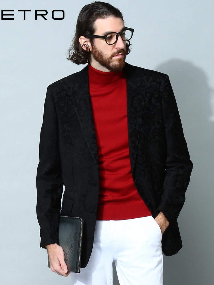 ETRO (エトロ) 総柄 シングル ジャケット ET222U1G5150095 44 46 48 50 