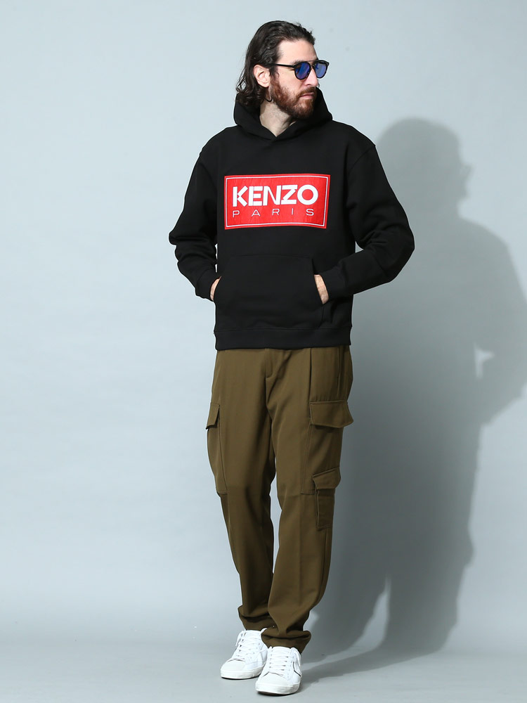 KENZO (ケンゾー) BIGロゴ プルオーバー パーカー KZFC65SW4174ME 