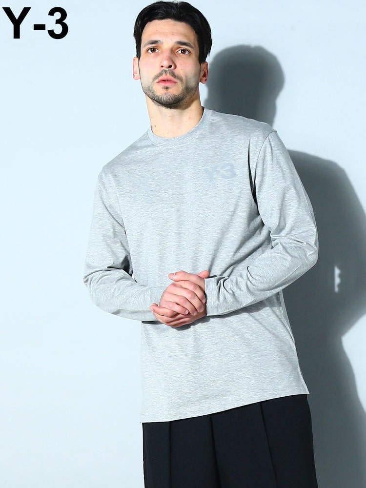 Y-3 (ワイスリー) 胸ロゴ クルーネック 長袖 Tシャツ Y3GK4516 ブランド