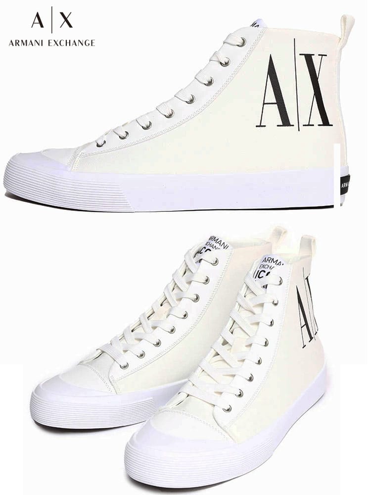 【オンラインストア限定】アルマーニ メンズ スニーカー アルマーニエクスチェンジ ARMANI EXCHANGE ブランド シューズ 靴 ローカット スマイリーワールド レースアップ AXXUX147XV600
