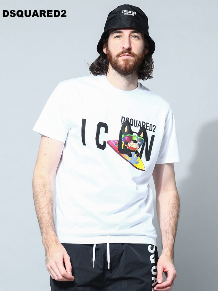 DSQUARED2 (ディースクエアード) ICONプリント クルーネック 半袖 Tシャツ 【春夏新作】 D2GC0064S23009