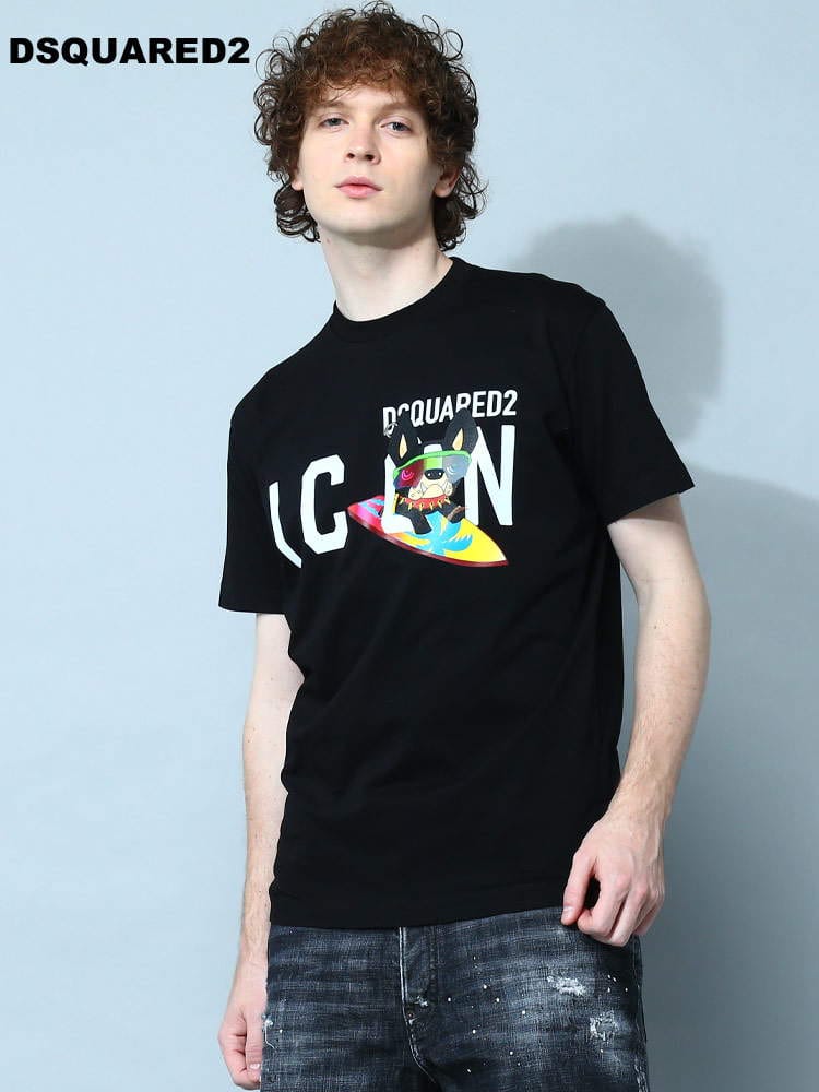 DSQUARED2 (ディースクエアード) ICONプリント クルーネック 半袖 Tシャツ 【春夏新作】 D2GC0064S23009 ブランド