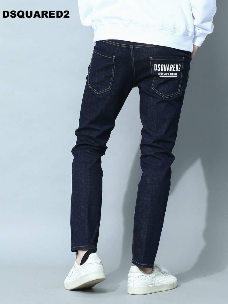 DSQUARED2 ディースクエアード ロゴ プリント ジーンズ デニム 