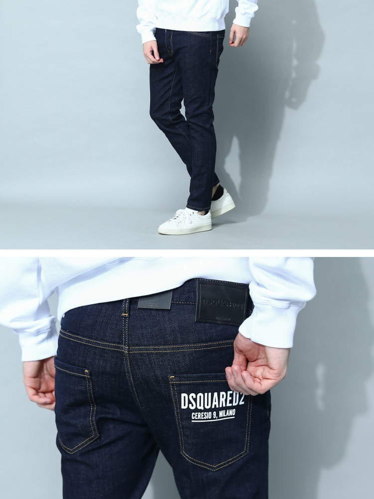 超美品 希少 ビッグタグ】DSQUARED2 SKATER スケーター 濃紺【公式WEB 