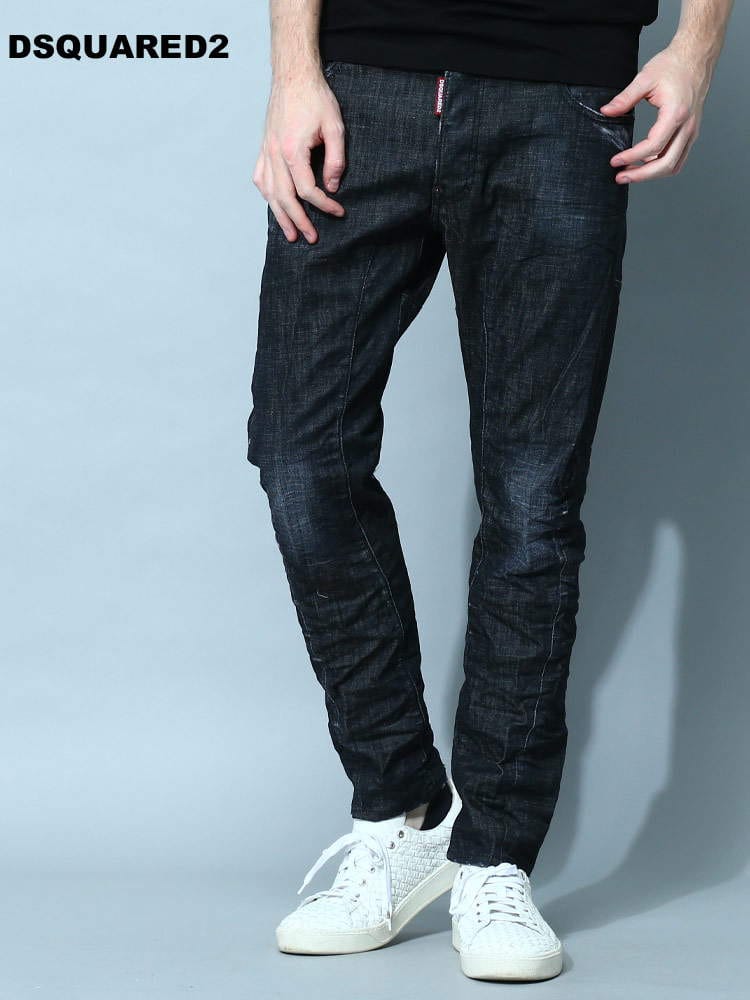 DSQUARED2  ディースクエアード  ダメージ ボタンフライ ジーンズ TIDY BIKER タイディバイカー デニム パンツ【春夏新作】 D2LB1226S30357 ブランド