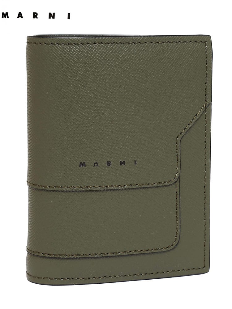 MARNI (マルニ) レザー ロゴ 二つ折り財布 【春夏新作】 MAPFMI0046U0