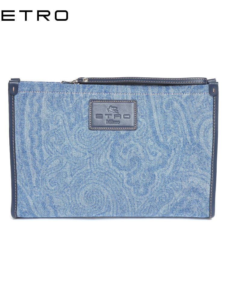 ETRO (エトロ) ペイズリー柄 デニム クラッチバッグ ET231P1H7838669 ブランド