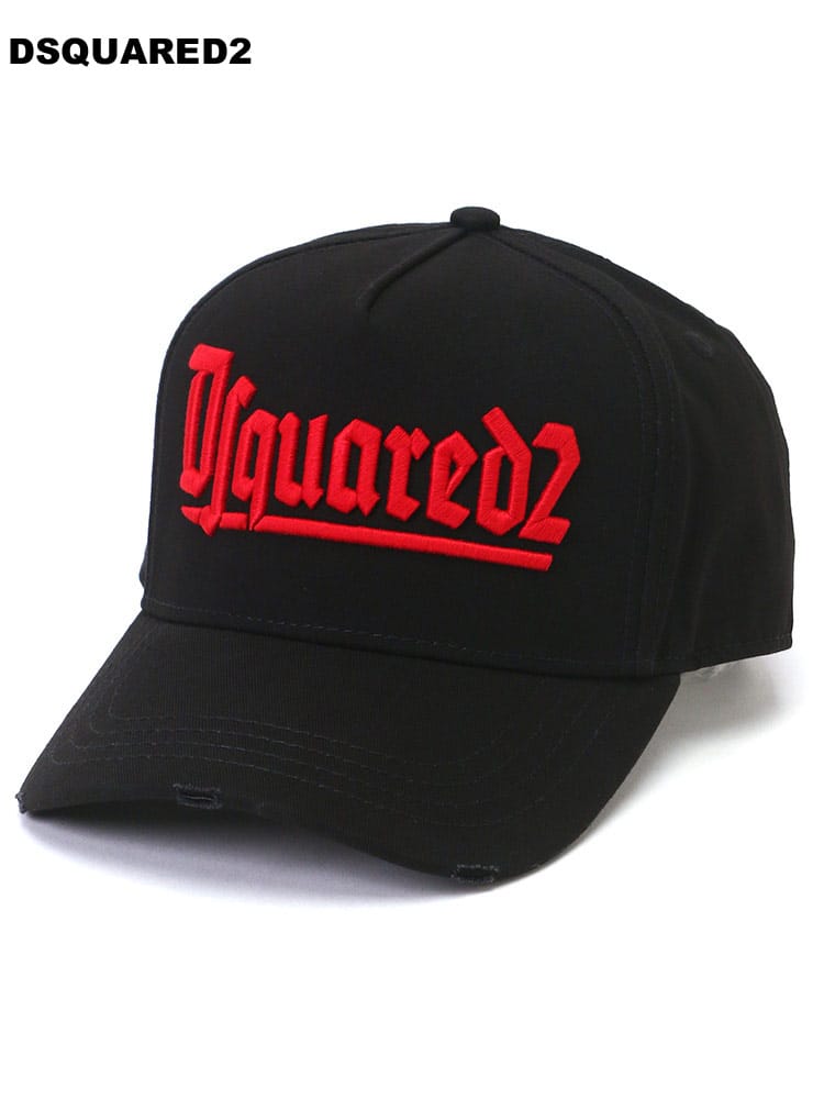 DSQUARED2 (ディースクエアード) ロゴ刺繍 コットン キャップ D2BCM067305C01 ブランド