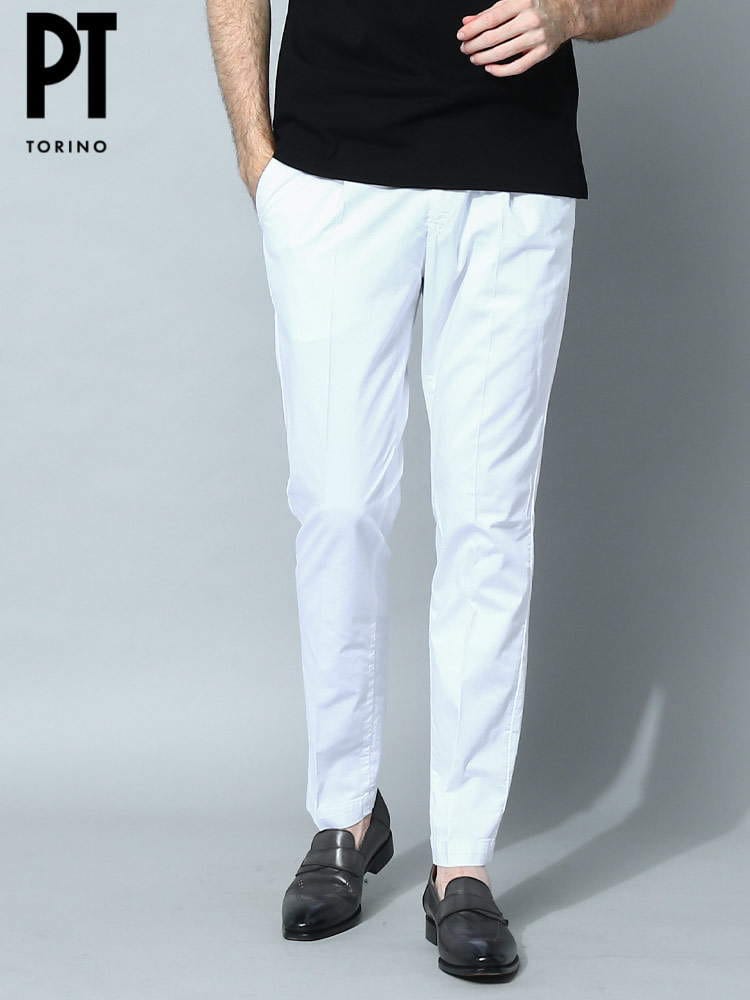 PT TORINO (ピーティートリノ) ストレッチコットン ワンタック パンツ PTMAZA0CL1RO05 ブランド