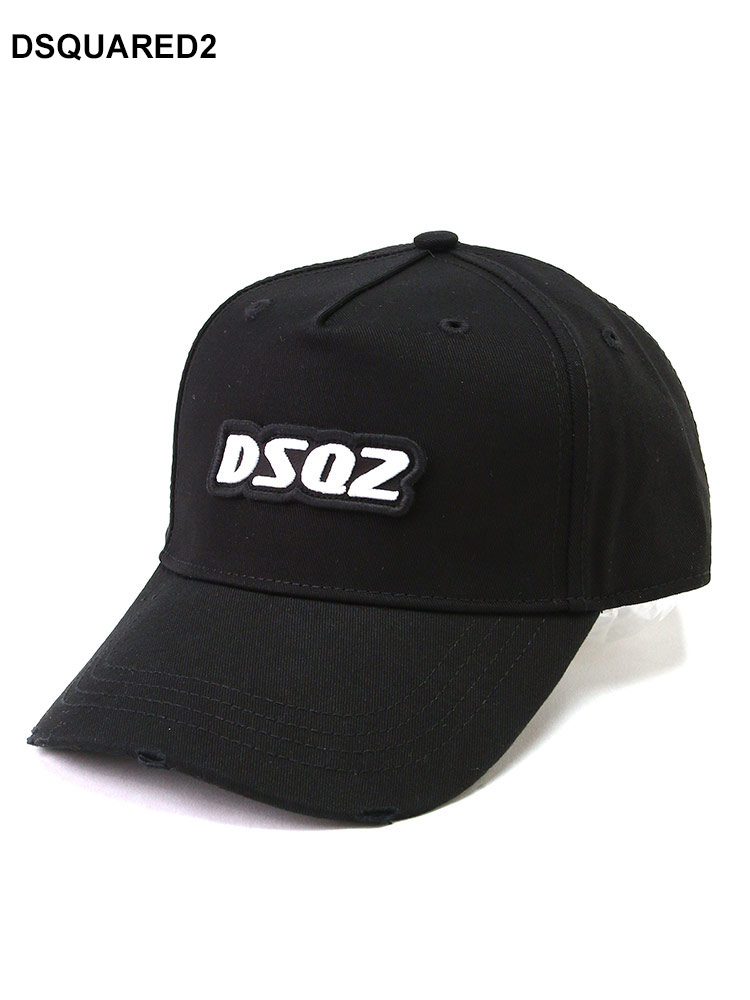 DSQUARED2 (ディースクエアード) DSQ2刺繍 コットン キャップ 