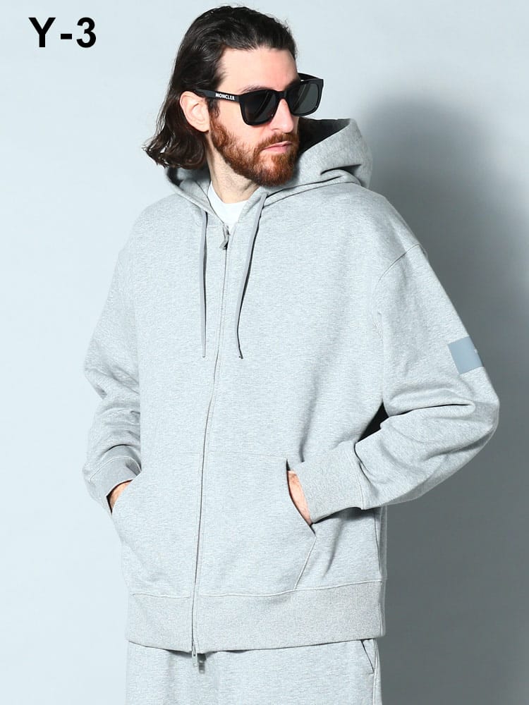 Y-3 (ワイスリー) 袖ロゴ フルジップ パーカー Y3IB4789 ブランド メンズ スウェット