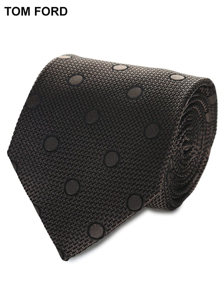 TOM FORD (トムフォード) シルク100％ ドット ネクタイ メンズ ブランド TFSTE001SPP13