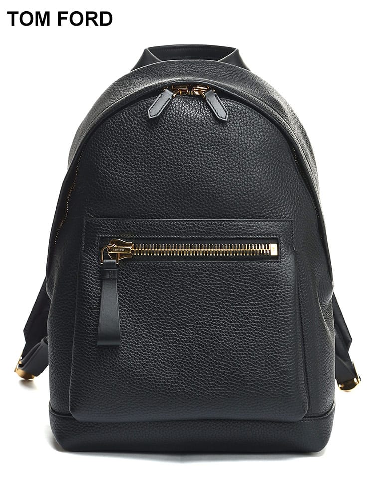 メンズ ブランドTOM FOR (トムフォード) レザー ゴールドジップ バックパック メンズ ブランド TFH0414LCL041G