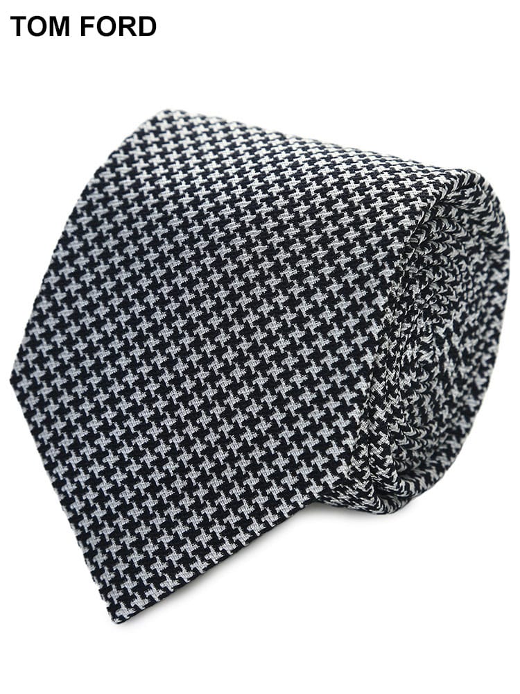 TOM FORD (トムフォード) シルク混 総柄 ネクタイ メンズ ブランド TFSTE001SLP01