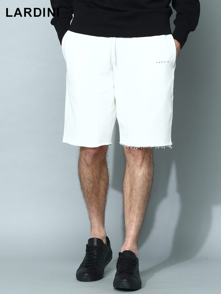 LARDINI (ラルディーニ) ミニロゴ スウェット ショートパンツ LDLT05LT6014 メンズ ブランド