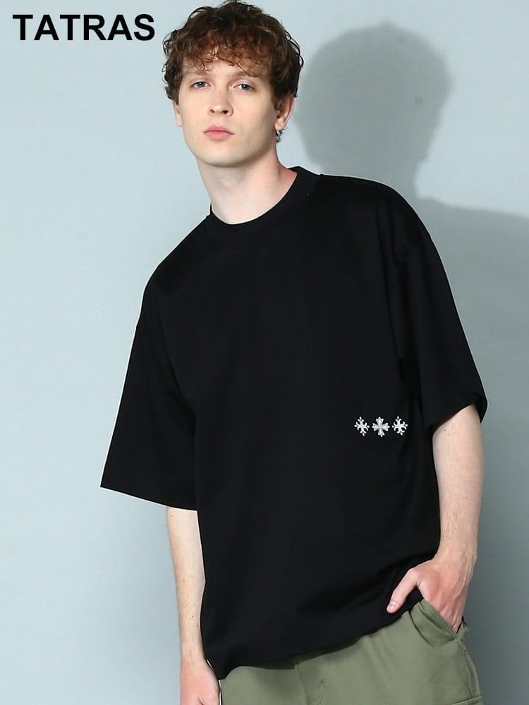 TATRAS (タトラス) ワンポイント クルーネック 半袖 Tシャツ TRMTLA23S8005 メンズ ブランド
