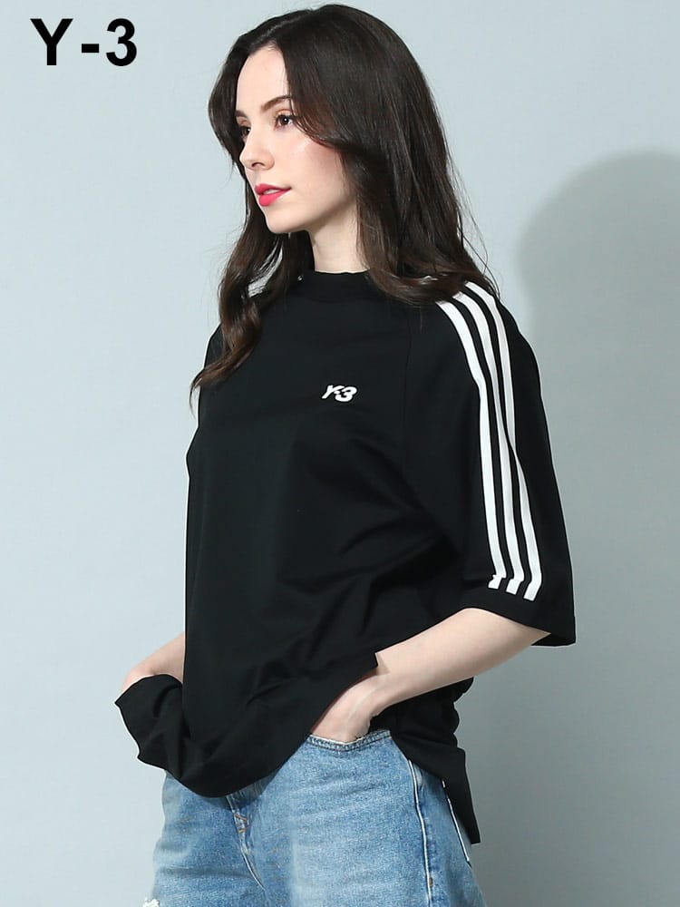 Y-3 (ワイスリー) スリーストライプ 半袖 Tシャツ 3S SS TEE Y3LH63065 ブランド レディース