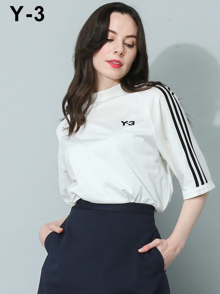 Y-3 (ワイスリー) スリーストライプ 半袖 Tシャツ 3S SS TEE Y3LHZ8871 ブランド レディース