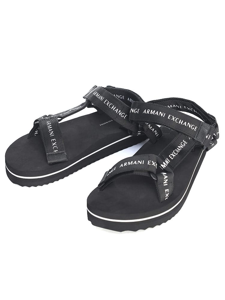 【オンラインストア限定】 ARMANI EXCHANGE (アルマーニ エクスチェンジ) ロゴ スポーツサンダル AELXDP036XV701 レディース ブランド