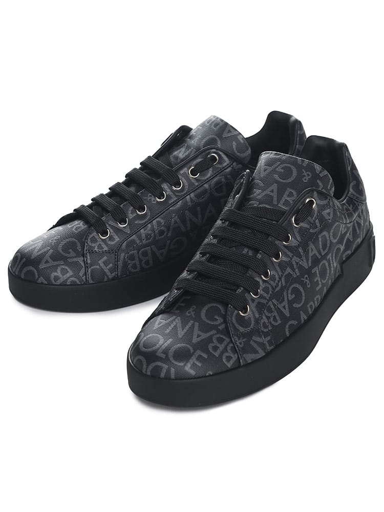 DOLCE&GABBANA (ドルチェ ＆ ガッバーナ) 総柄ロゴ ローカットスニーカー DGCS1772AN237 ブランド メンズ 男性 シューズ